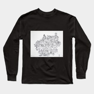 Think - Pen and ink. Long Sleeve T-Shirt